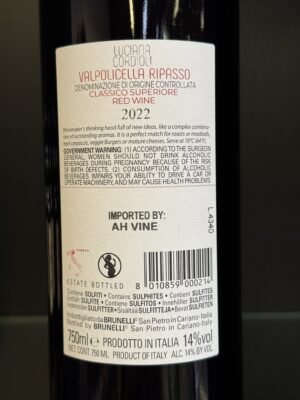 2 FL LUCIANA CORDIOLI VALPOLICELLA RIPASSO