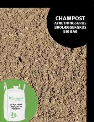 CHAMPOST Afretningsgrus/Brolæggergrus 0-8mm 1 ton