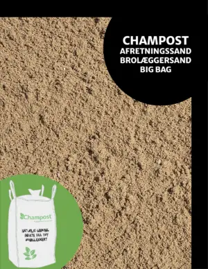 CHAMPOST Afretningssand/Brolæggersand 0-4 mm 1 ton