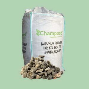 CHAMPOST Granitskærver, grå 11-16 mm. 1 ton