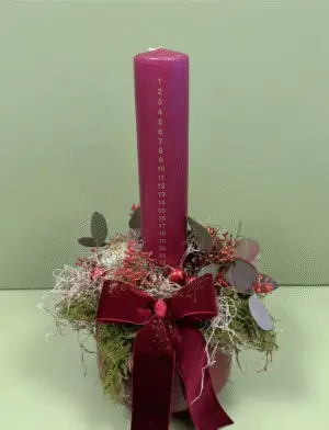 Kalenderlys i dekoration