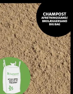 CHAMPOST Afretningssand/Brolæggersand 0-4 mm 1 ton
