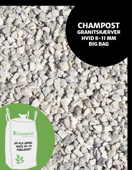 Granitskærver hvid fra Champost
