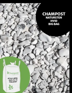 CHAMPOST Natursten hvid 900kg