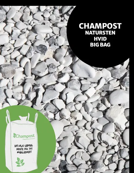 Natursten hvid fra Champost