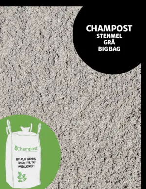 CHAMPOST Stenmel grå 1 ton