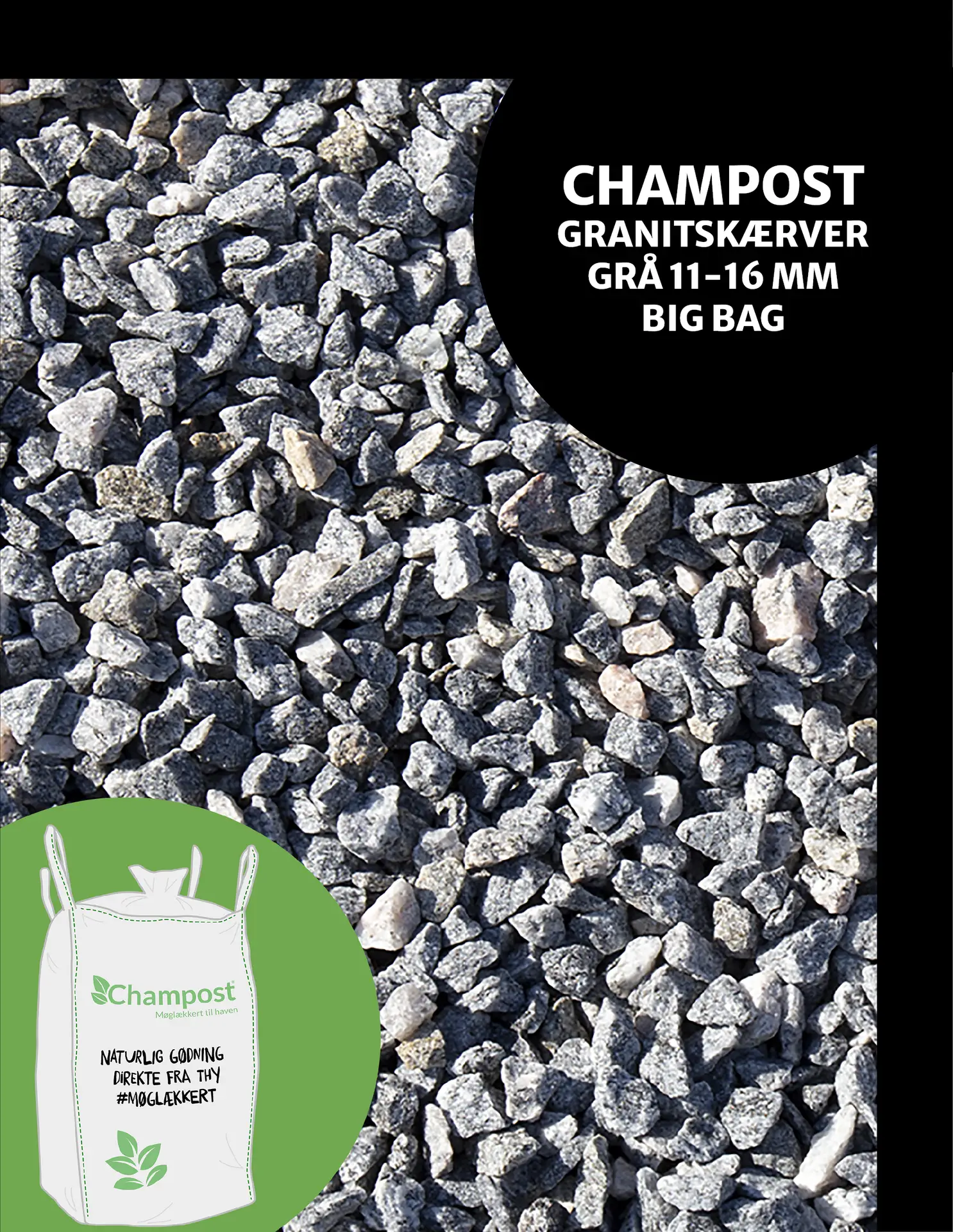 Granitskærver grå fra Champost