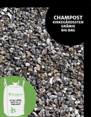 CHAMPOST Kirkegårdssten gråmix 1 ton