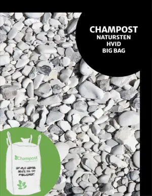 CHAMPOST Natursten hvid 900kg