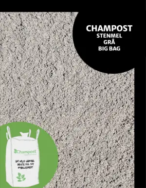 CHAMPOST Stenmel grå 1 ton