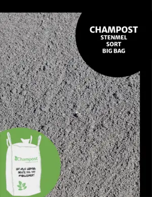 CHAMPOST Stenmel sort 1 ton
